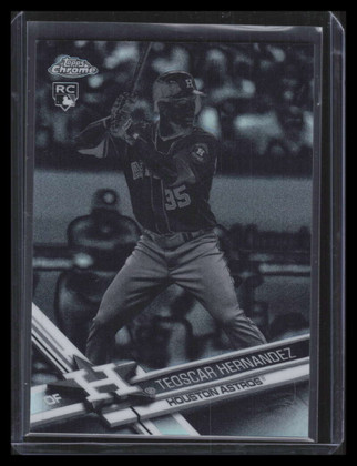 2017 Topps Chrome Negative Refractor 116 Teoscar Hernandez Rookie