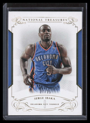 2013-14 Panini National Treasures Gold 16 Serge Ibaka 7/25