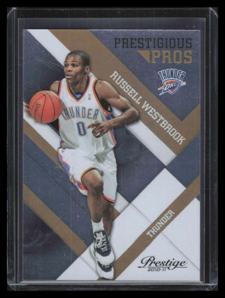 2010-11 Prestige Prestigious Pros Gold 50 Russell Westbrook 34/99