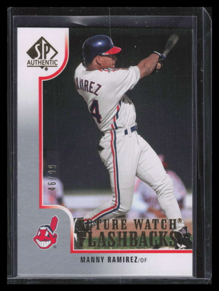2009 SP Authentic Gold 222 Manny Ramirez FW FB 46/99 Future Watch Flashbacks