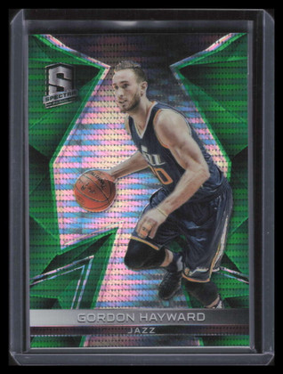 2016-17 Panini Spectra Green 25 Gordon Hayward 4/5