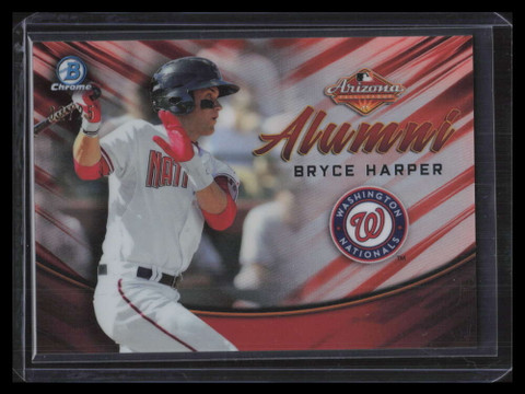 2019 Bowman Chrome AFL Alumni Orange Refractor AFLABH Bryce Harper 2/25