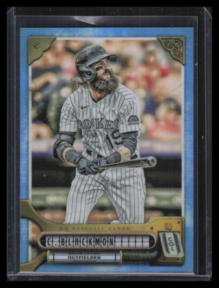 2022 Topps Gypsy Queen Chrome Blue Refractor 23 Charlie Blackmon 72/99