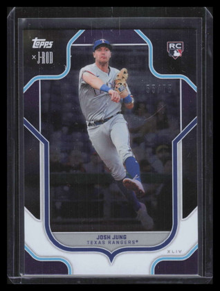 2023 Topps X J-Rod Purple Foil 29 Josh Jung Rookie 55/75