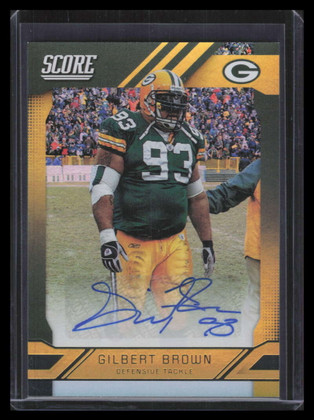 2019 Score Signatures 13 Gilbert Brown Auto