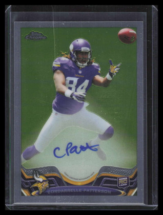 2013 Topps Chrome Rookie Autographs 19 Cordarrelle Patterson Rookie Auto 117/447