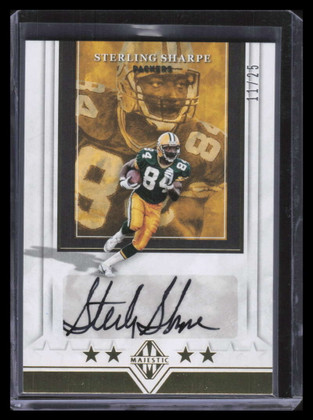 2018 Panini Majestic Majestic Autographs Tier 2 24 Sterling Sharpe Auto 11/25