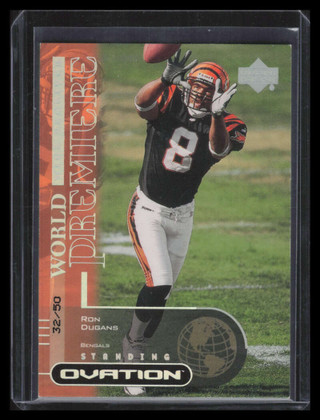 2000 Upper Deck Ovation Standing Ovation 90 Ron Dugans Rookie 32/50