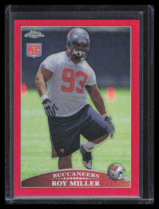 2009 Topps Chrome Red Refractor tc156 Roy Miller Rookie 10/25