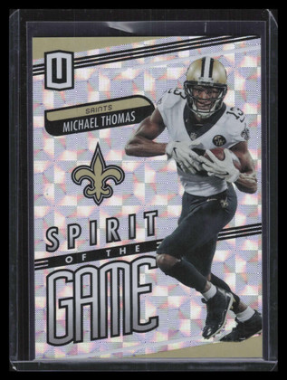 2019 Panini Unparalleled Spirit of the Game Hyper 1 Michael Thomas 15/25