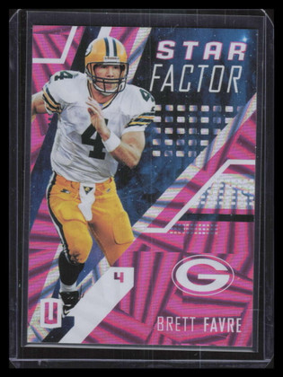2017 Panini Unparalleled Star Factor Pink Wedges 3 Brett Favre 26/99