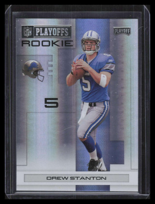 2007 Playoff NFL Playoffs Black Holofoil 109 Drew Stanton Rookie 4/10