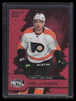 2020-21 Metal Universe Precious Metal Gems Red 22 James van Riemsdyk 13/100