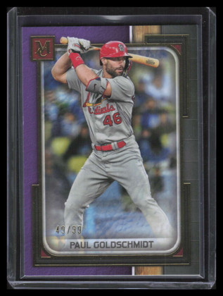 2023 Topps Museum Collection Amethyst 87 Paul Goldschmidt 49/99