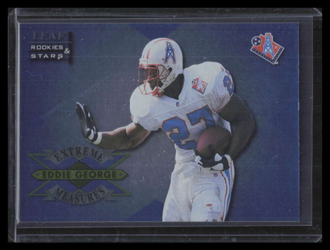 1998 Leaf Rookies and Stars Extreme Measures 7 Eddie George 887/191