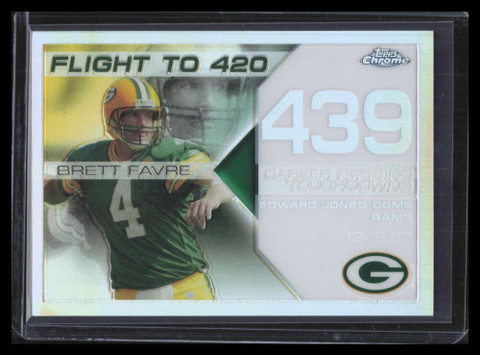 2008 Topps Chrome Flight 420 Collection White Refractor bf439 Brett Favre 11/100