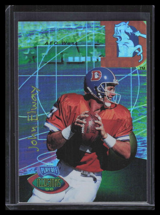 1996 Playoff Illusions Spectralusion Elite 74 John Elway