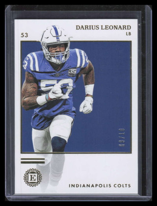 2019 Panini Encased Gold 46 Darius Leonard 9/10