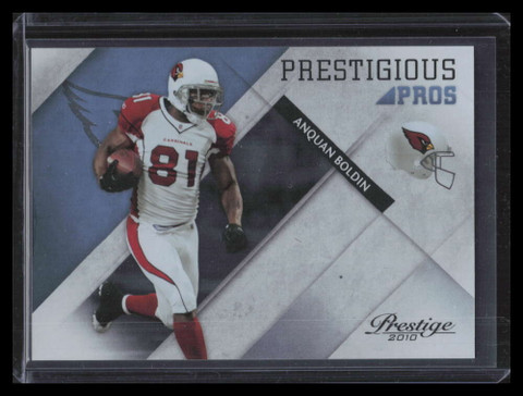 2010 Prestige Prestigious Pros Platinum 1 Anquan Boldin 7/10 READ