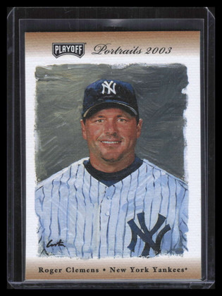 2003 Playoff Portraits Bronze 15 Roger Clemens Yanks 46/100 Yankees