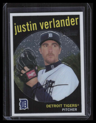 2008 Topps Heritage Chrome c20 Justin Verlander 1081/1959
