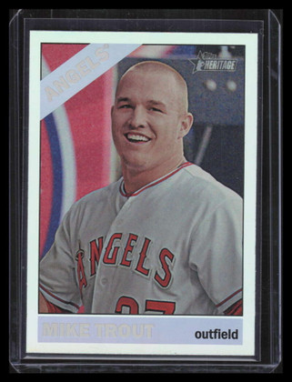 2015 Topps Heritage Chrome Retail Foil thc500 Mike Trout