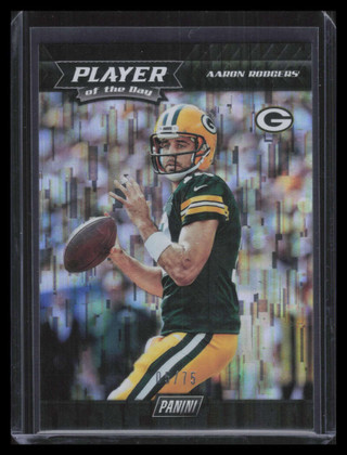 2017 Panini Player of the Day Wind Chimes 16 Aaron Rodgers 5/75