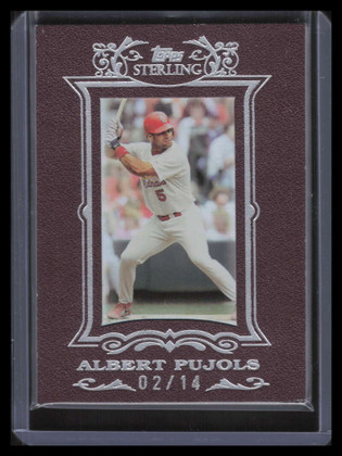 2007 Topps Sterling Framed Burgundy 169 Albert Pujols 2/14