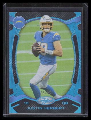 2021 Certified Mirror Teal 49 Justin Herbert 25/50