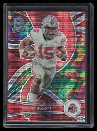 2023 Panini Chronicles Draft Picks Spectra Celestial 67 Ezekiel Elliott 3/99