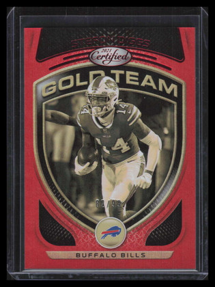 2021 Certified Gold Team Mirror Red 14 Stefon Diggs 82/99