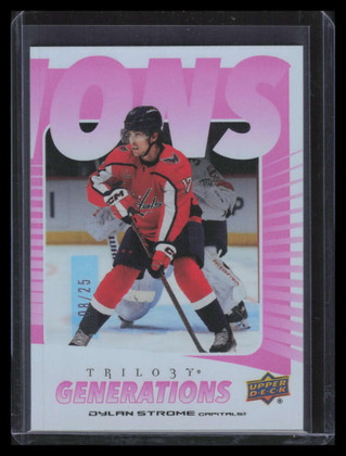 2023-24 Upper Deck Trilogy Generations Pink tg17c Dylan Strome 8/25