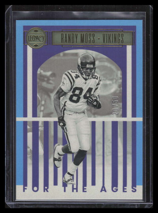 2023 Panini Legacy For the Ages Blue 26 Randy Moss 20/50