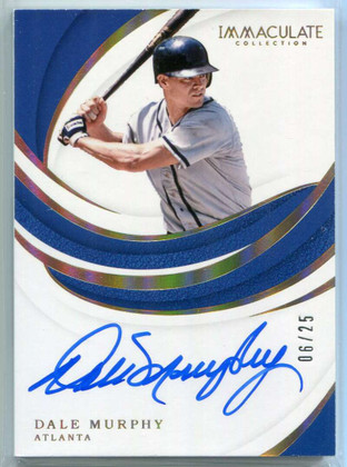 2019 Immaculate Collection Signatures Gold 27 Dale Murphy Auto 6/25