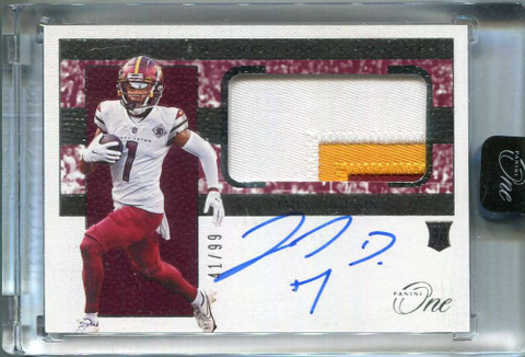 2022 Panini One 9 Jahan Dotson Rookie Patch Auto 41/99