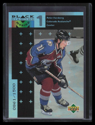 1998-99 Black Diamond Myriad m28 Peter Forsberg 861/1500