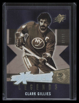2005-06 SPx Xcitement Legends Gold XLCG Clark Gillies 82/99
