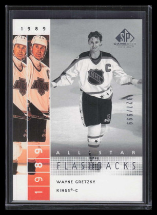 2002-03 SP Game Used 55 Wayne Gretzky AF 927/999 All-Star Flashbacks