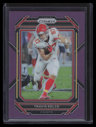 2022 Panini Prizm Prizms Purple Refractor 144 Travis Kelce 56/125
