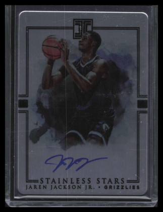 2018-19 Panini Impeccable Stainless Stars Autographs Jaren Jackson RC Auto 65/99