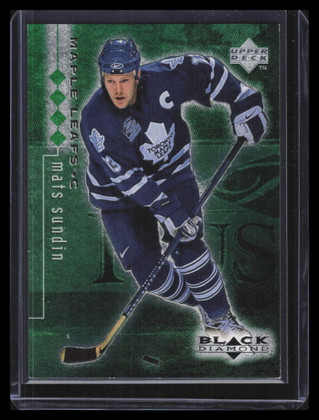 1998-99 Black Diamond Quadruple Diamond 84 Mats Sundin 16/100