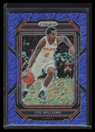 2022-23 Panini Prizm Prizms Blue Shimmer Refractor 157 Lou Williams 20/35