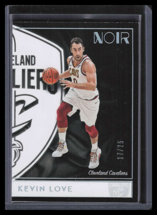 2018-19 Panini Noir Holo Silver 59 Kevin Love A 17/25 Association Edition