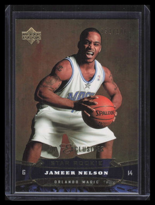 2004-05 Upper Deck Exclusives 210 Jameer Nelson Rookie 32/100