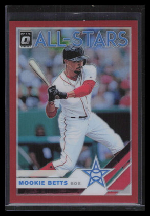 2019 Donruss Optic Red Refractor 99 Mookie Betts AS 43/60 All-Stars