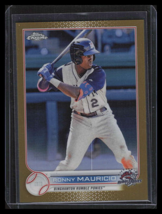 2022 Topps Pro Debut Chrome Gold Refractor pdc175 Ronny Mauricio Rookie 44/50