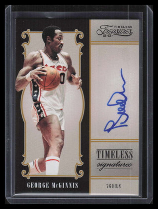 2012-13 Timeless Treasures Timeless Signatures 45 George McGinnis Auto 166/199