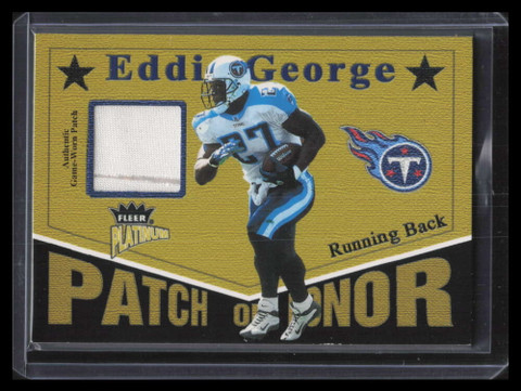 2003 Fleer Platinum Patch of Honor PHEG Eddie George Patch 176/220