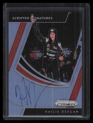 2019 Panini Prizm Scripted Signatures Prizms 6 Hailie Deegan Auto