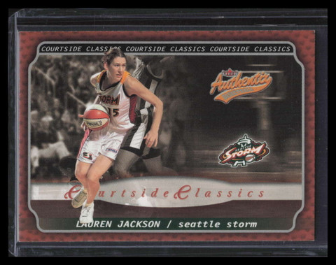 2002 Fleer Authentix WNBA Courtside Classics 7 Lauren Jackson F02710